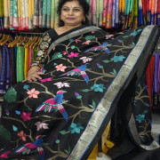 Glass Tissue Saree:Las1