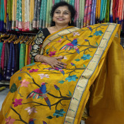 Glass Tissue Saree:Las2