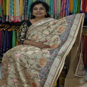 Glass Tissue Saree:Las3
