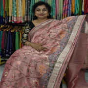 Glass Tissue Saree:Las4