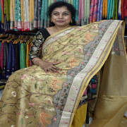 Glass Tissue Saree:Las5