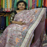 Glass Tissue Saree:Las6