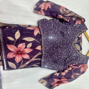 Chinon Crepe Designer saree-008