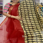 Pure Cotton Kota Azhrakh Print Saree-PCKA07
