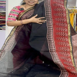 Pure Cotton Kota Azhrakh Print Saree-PCKA011