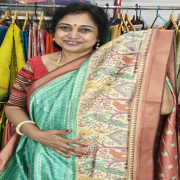 Semi Tusser Saree:-Sts03