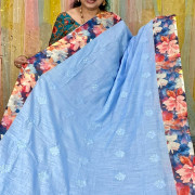 Designer Linen Saree-DLS02