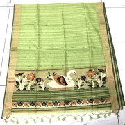 Bailu Cotton With Maslin Sarees-BCM03