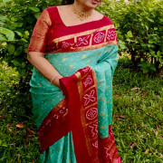 French Crepe Bandhini Foil Print-FBS01