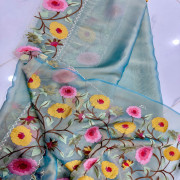 Coctail Tissue Organza Sarees - CTOS03