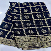 Chinon Crepe work saree-CCSS03