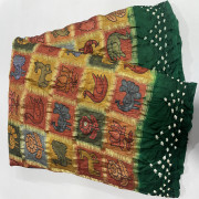 Fusion saree azhrakh with Bandhini -FAZB01