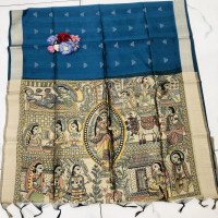 madhu-bani-tusser-sarees-mbts01
