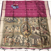 Madhu Bani Tusser Sarees-MBTS04