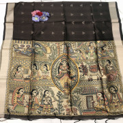 Madhu Bani Tusser Sarees-MBTS06