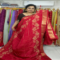 chinon-crepe-checks-saree-chcs04