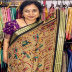 Kalamkari Georgette saree:KGF7