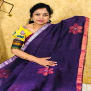 Pure Linen Sarees:-Pul02