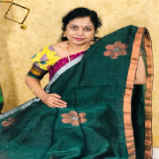 Pure Linen Sarees:-Pul06