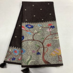 Semi Tusser Printed saree-STPS03