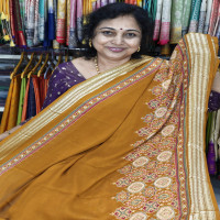 Azrakh Georgette saree,no:-Kh1