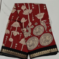 Mangalgiri Silk Kalamkari:-MK3