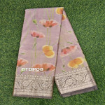 Benaras Tissue Digital print saree:BTDP08