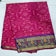 Budget Friendly Semi Patola saree-BFSP09
