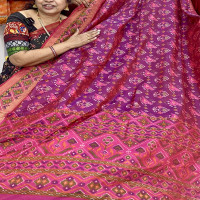 Budget Friendly Semi Patola saree-BFSP12
