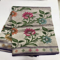 Benaras Tissue Georgette Saree-BTGS017