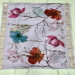 Benaras Lotus Cotton Saree-BLOC06