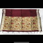 Tusser Kalamkari saree-TKLS17