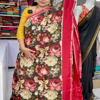 Mysore Crepe Printed Saree-MCPS01