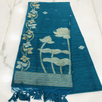 Khadi  Jamdhani saree-KHJS02