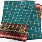 Maslin checks saree-MACS01