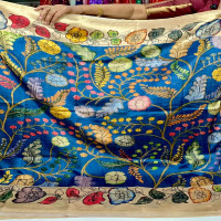 Pen Kalamkari Desi Puresilk Saree-PDS06