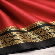 Rashmika Mandanna Red Pure Mysore Silk Saree-RSHM