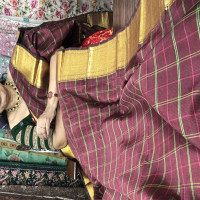 Mangalagiri Checks Saree - MCS01