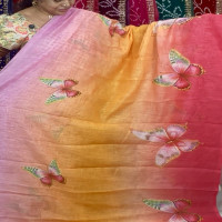 Linen  Cotton saree-LCS01