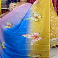 Linen  Cotton saree-LCS08