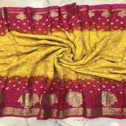 Chinon Bandhini Checks Saree-CHBS02