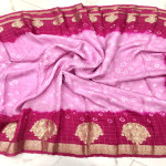 chinon-bandhini-checks-saree-chbs03