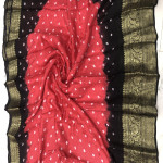 chinon-bandhini-checks-saree-chbs05