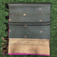 Clearance Sale Vintage Checks Saree-VCS03
