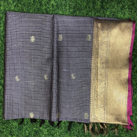 Clearance Sale Vintage Checks Saree-VCS04