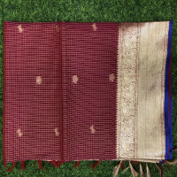 Clearance Sale Vintage Checks Saree-VCS05