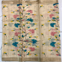 Weaving Mistake Chanderi checks Saree-WMCS02