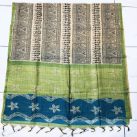 Tissue Kalamkari saree-TKS03