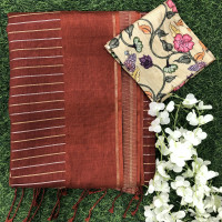 Tusser Designer Sarees-TDS02