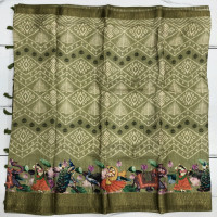 Semi Tusser Sarees-STS44